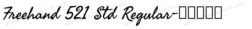 Freehand 521 Std Regular字体转换